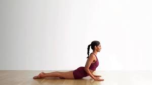 woman is doing conra pose