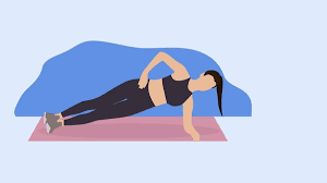 side plank on the mat